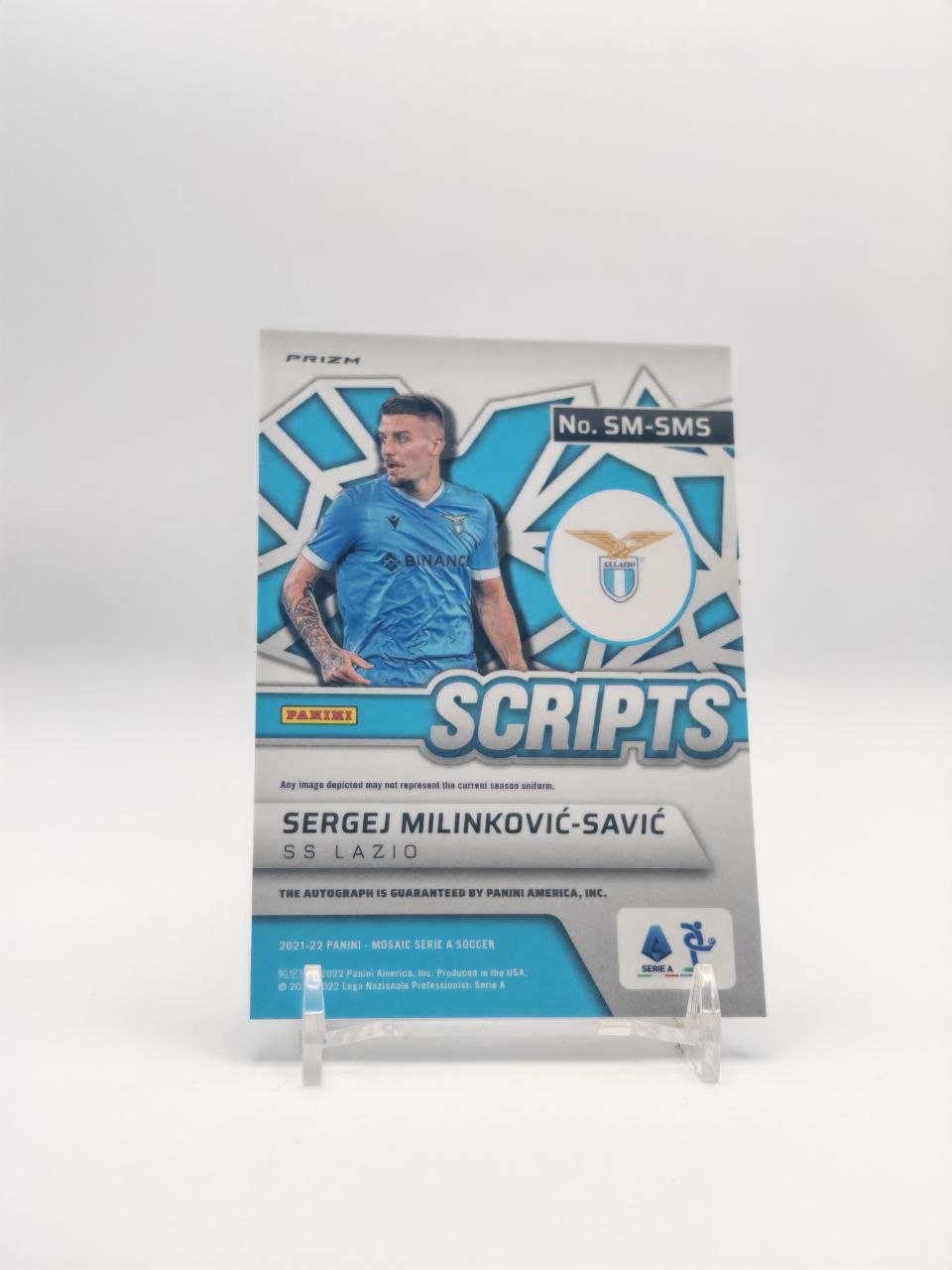 Sergej Milinković-Savić Panini Mosaic Scripts Auto, retro