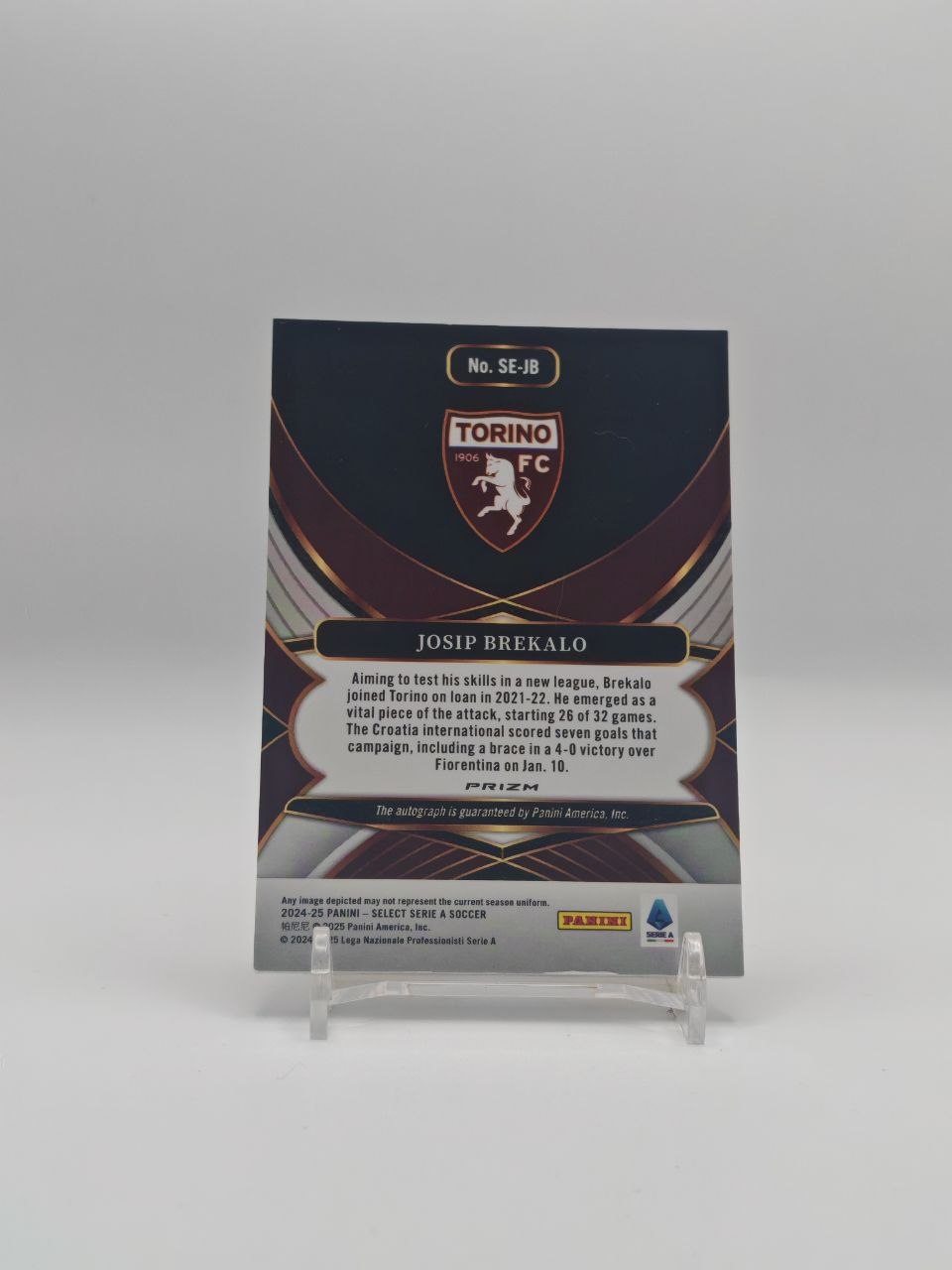 Josip Brekalo Torino Panini Select Auto, retro