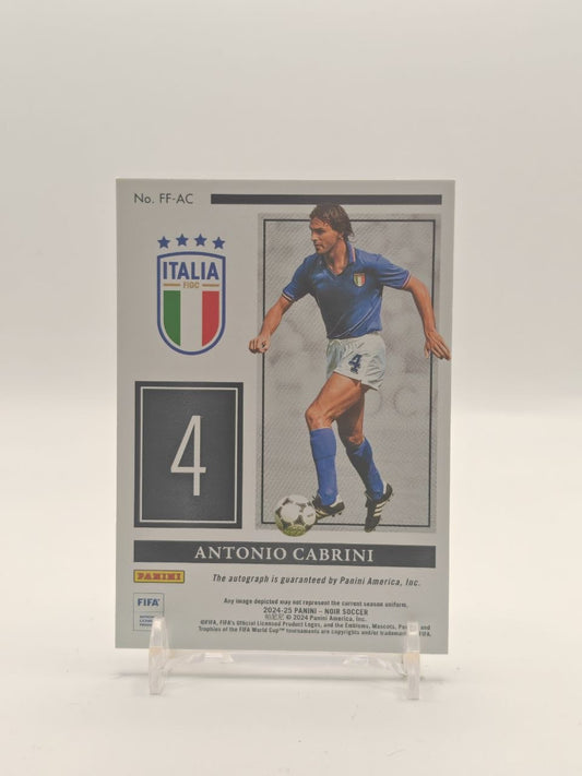 Antonio Cabrini Italia Noir Freeze Frame Signatures Auto 29/49, retro
