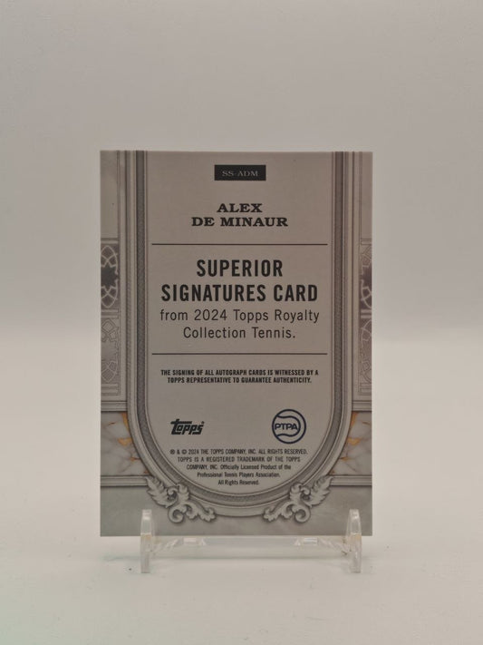 2024 TOPPS ROYALTY COLLECTION TENNIS ALEX DE MINAUR SUPERIOR SIGNATURES AUTO 03/75