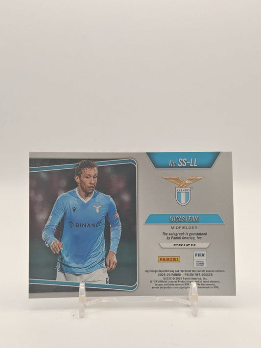 2025-26 PANINI PRIZM FIFA LUCAS LEIVA LAZIO SENSATIONAL SIGNATURES AUTO