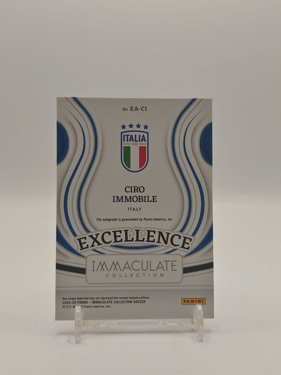 2024-25 PANINI IMMACULATE COLLECTION CIRO IMMOBILE ITALIA EXCELLENCE AUTO 35/49