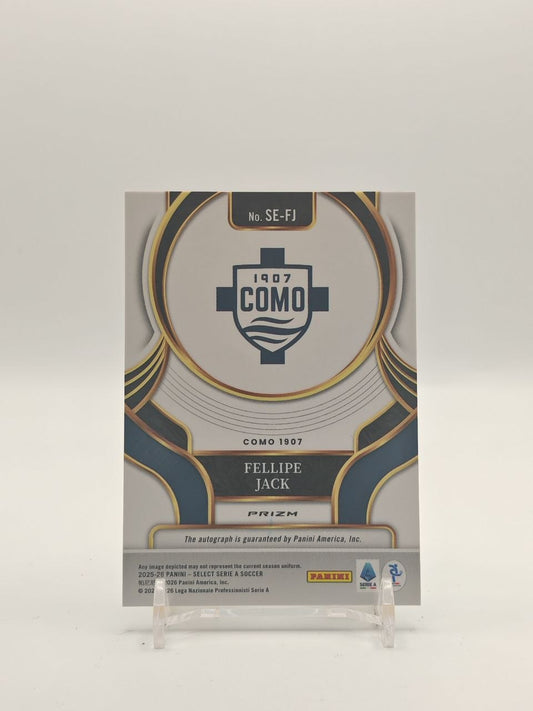 2025-26 PANINI SELECT SERIE A FELLIPE JACK COMO AUTO RC