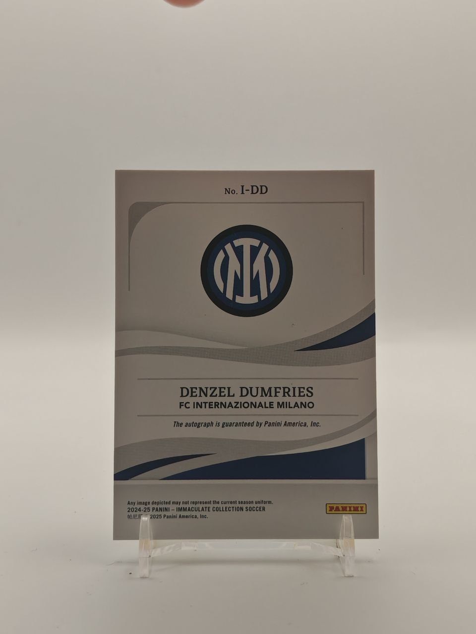 2024-25 PANINI IMMACULATE COLLECTION DENZEL DUMFRIES INTER INK AUTO 13/25