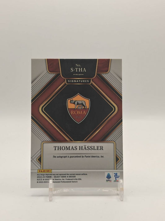 2022-23 PANINI SELECT SERIE A THOMAS HÄSSLER ROMA SIGNATURES AUTO