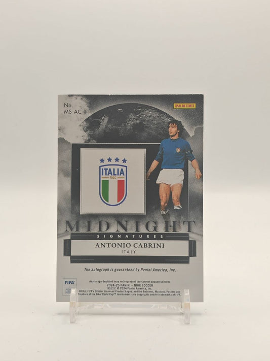 2024-25 PANINI NOIR ANTONIO CABRINI ITALIA MIDNIGHT SIGNATURES AUTO 23/99