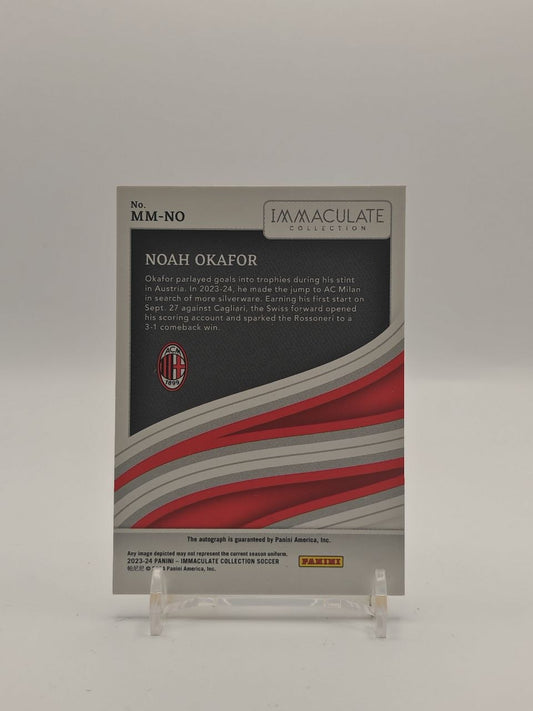 2023-24 PANINI IMMACULATE COLLECTION NOAH OKAFOR MILAN MODERN MARKS AUTO 14/49