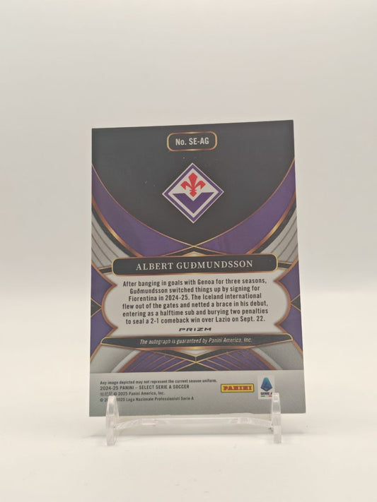 2024-25 PANINI SELECT SERIE A ALBERT GUDMUNDSSON FIORENTINA AUTO
