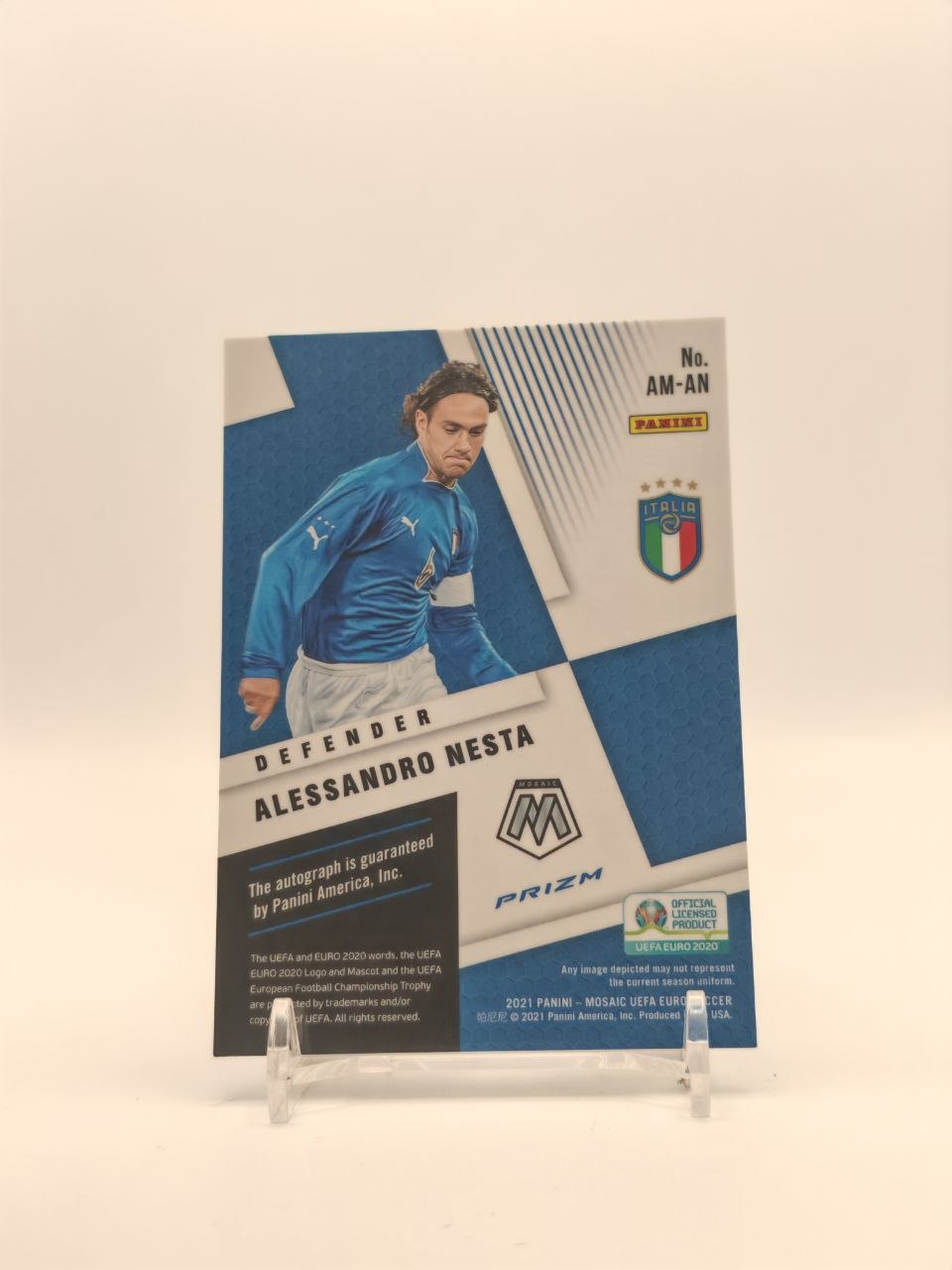 2021 PANINI MOSAIC UEFA EURO ALESSANDRO NESTA ITALIA AUTOGRAPHS AUTO