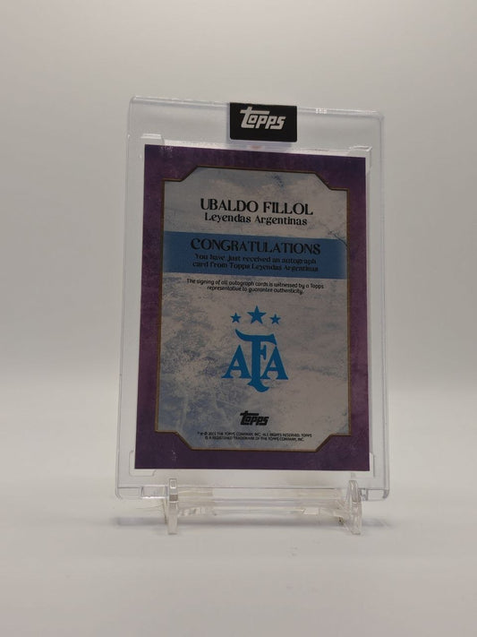 TOPPS LEYENDAS ARGENTINAS UBALDO FILLOL ARGENTINA AUTO 11/25