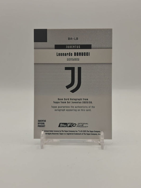 2025-26 TOPPS TEAM SET JUVENTUS LEONARDO BONUCCI AUTO 76/99