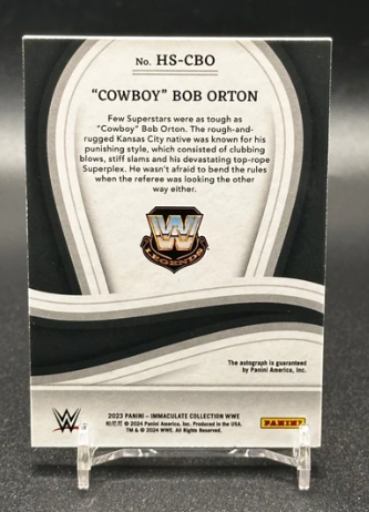 Cowboy Bob Orton Auto /99 Panini Immaculate Collection WWE 2023 Heralded Signatures
