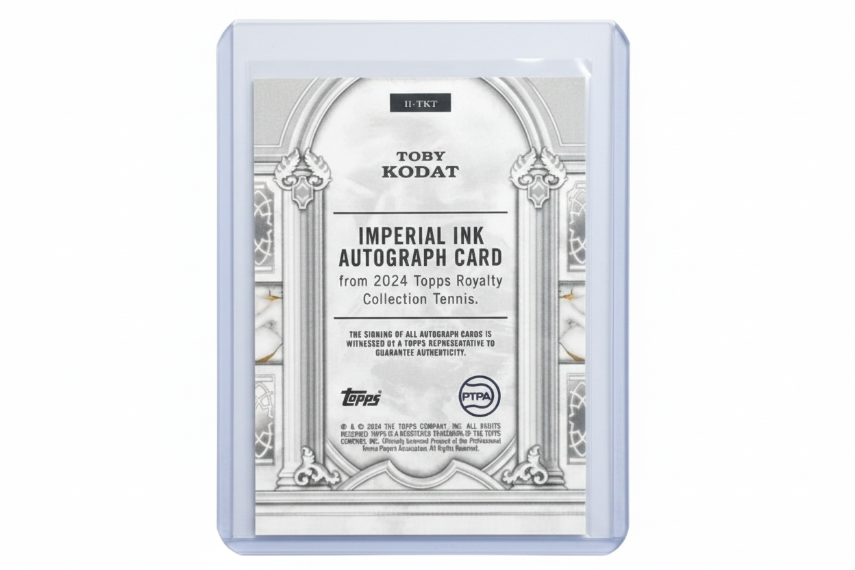 Toby Kodat 2024 Topps Royalty Collection Tennis Imperial Ink Auto RC II-TKT 10/25 - Retro
