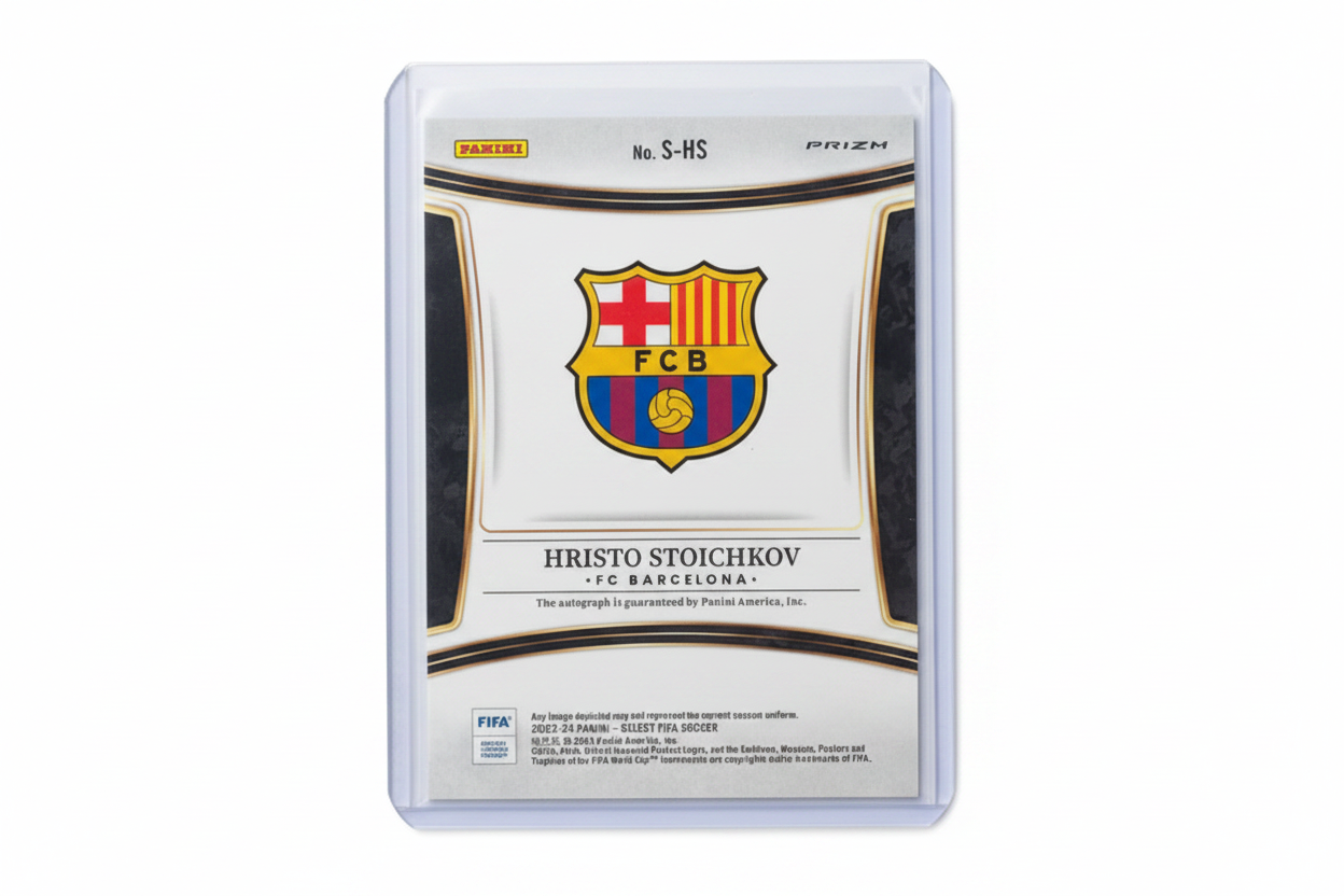 Hristo Stoichkov Panini Select FIFA 2023-24 Red - Retro carta