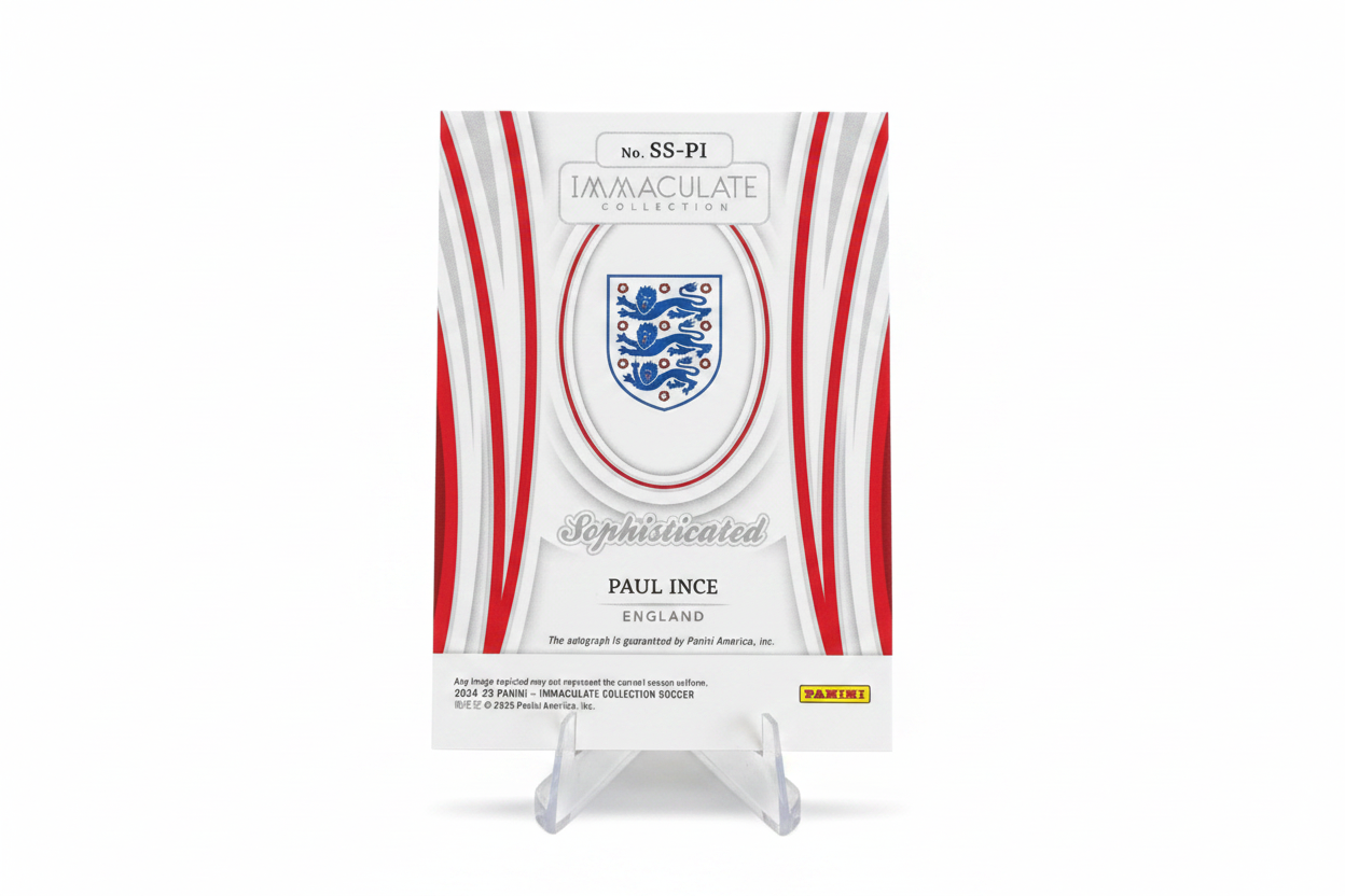 Paul Ince 2024-25 Panini Immaculate Sophisticated Signatures Auto SS-PI England - Retro