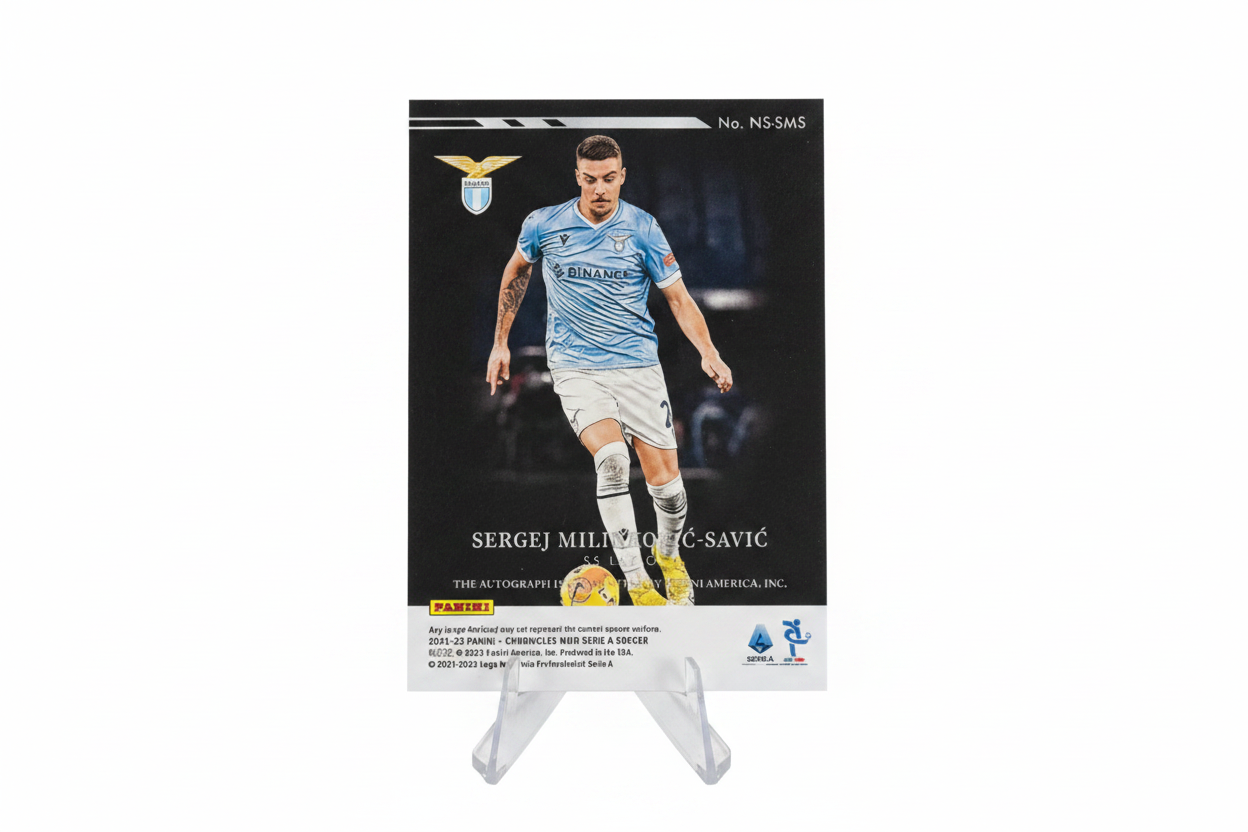 Sergej Milinkovic-Savic 2021-22 Panini Chronicles Noir Spotlight Auto /139 Lazio - Retro
