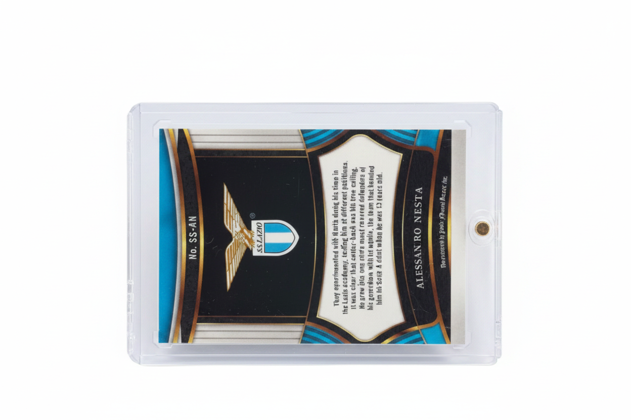 Alessandro Nesta 2024-25 Panini Select Serie A Signatures SS-AN Auto Prizm SS Lazio - Retro