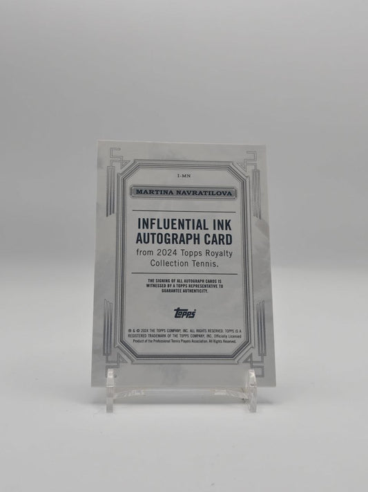 Martina Navratilova Topps Royalty Influential Ink Auto 06/75, retro