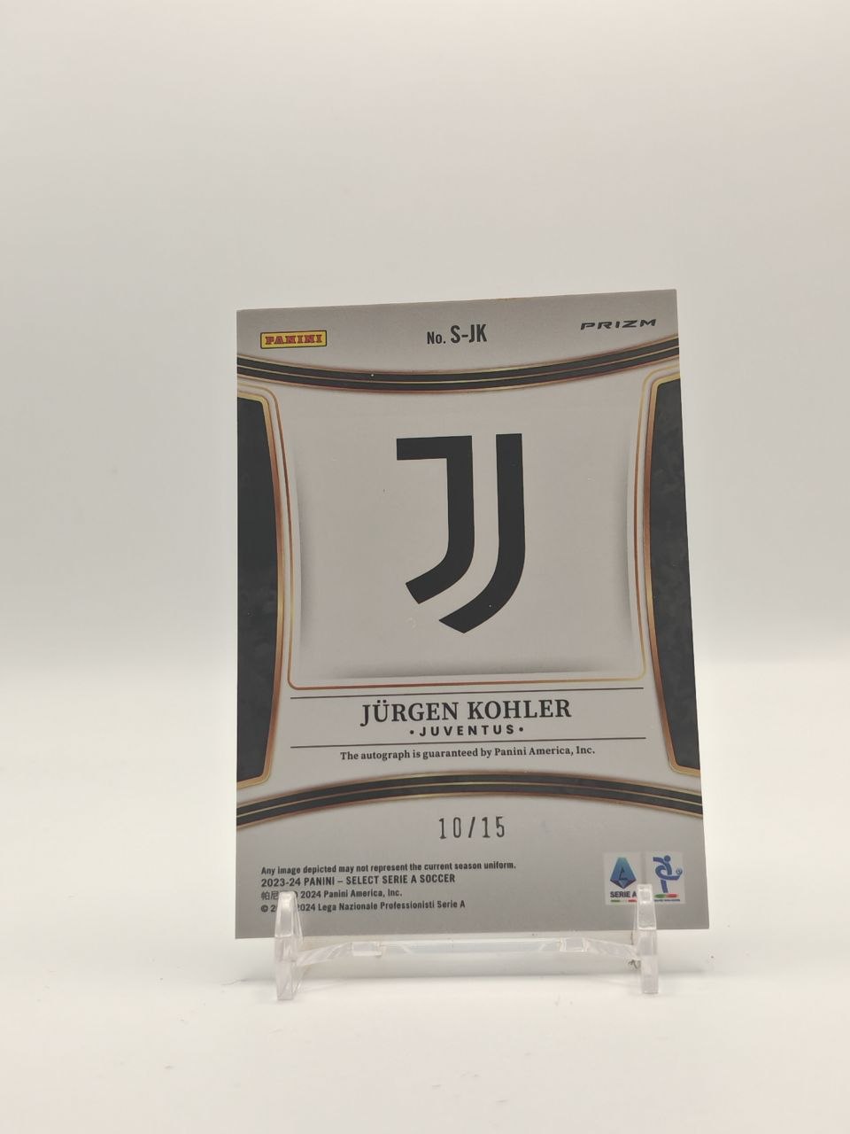 2023-24 PANINI SELECT SERIE A JÜRGEN KOHLER JUVENTUS AUTO 10/15