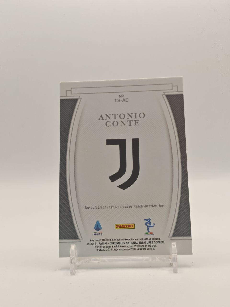 2020-21 PANINI CHRONICLES NATIONAL TREASURES ANTONIO CONTE JUVENTUS TREASURED SIGNATURES AUTO 132/167