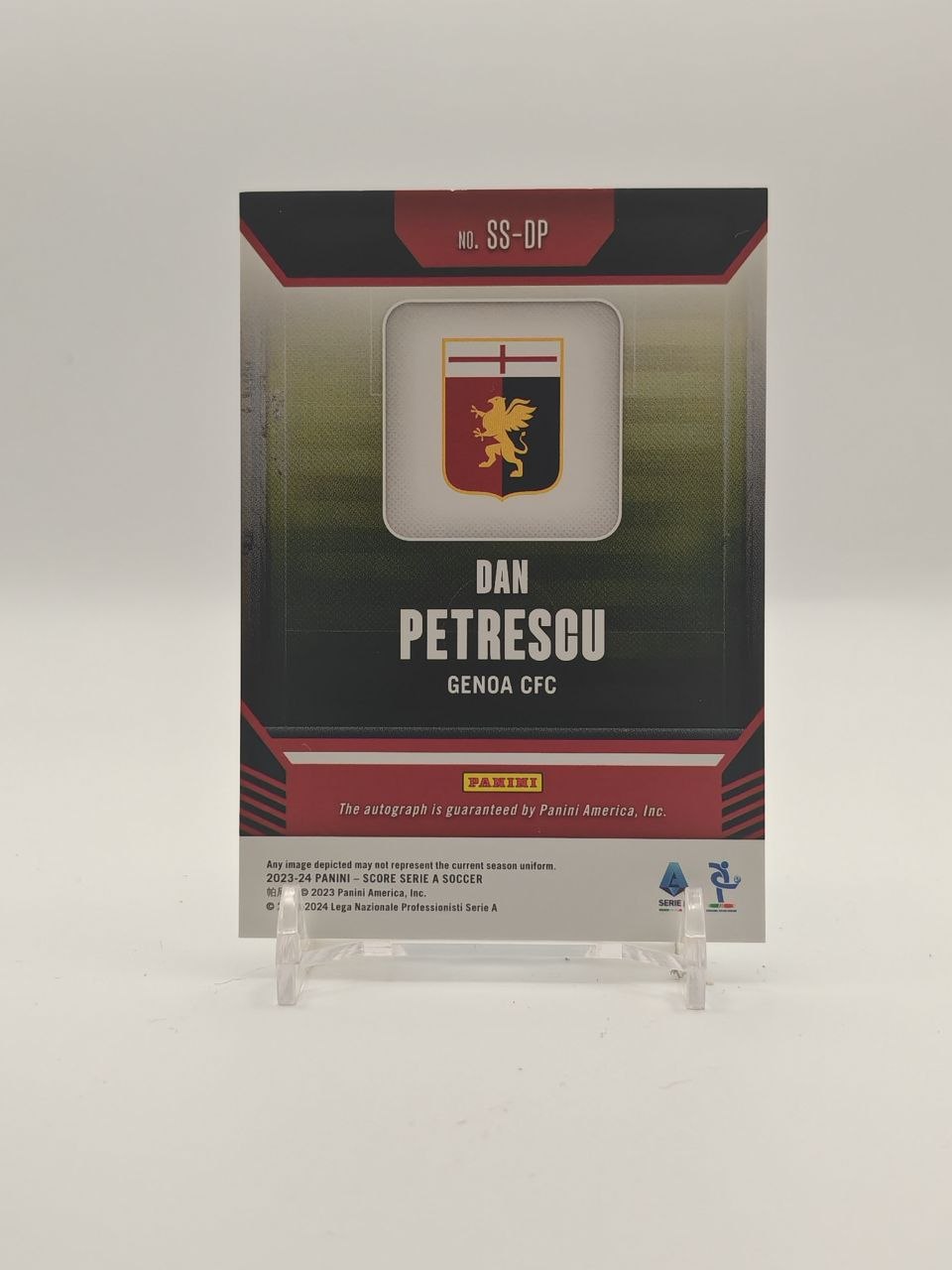 2023-24 PANINI SCORE SERIE A DAN PETRESCU GENOA AUTO 028/199