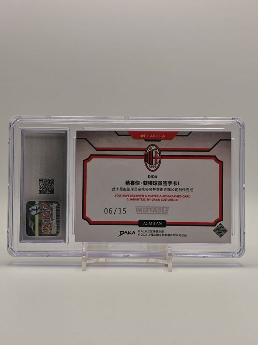 Retro card Dida AC Milan DAKA numerata 06/35