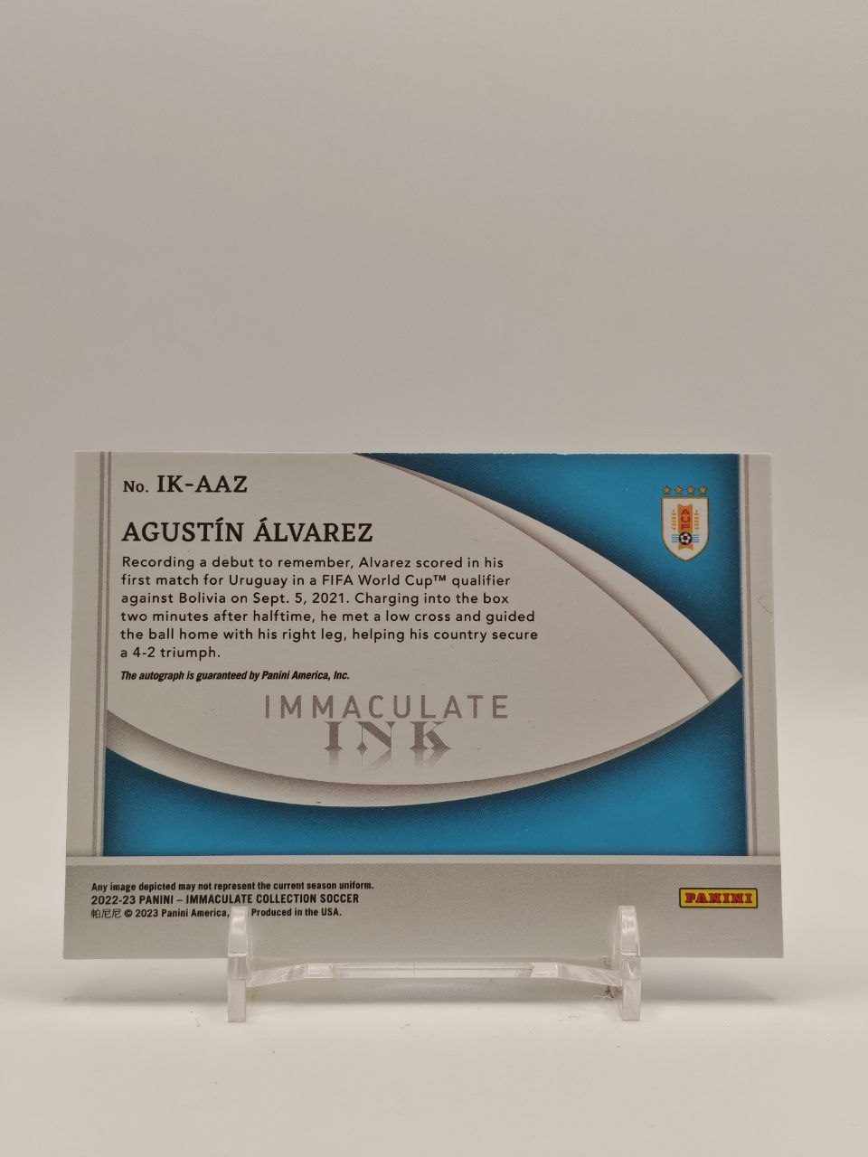 Agustín Álvarez Panini Immaculate Ink Auto 41/99 RC, retro