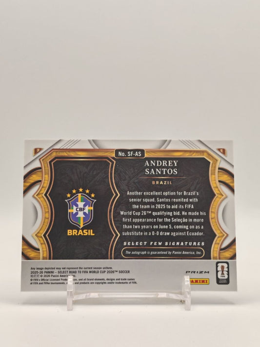 Retro card Andrey Santos Panini Select Road to FIFA World Cup 2026 SF-AS