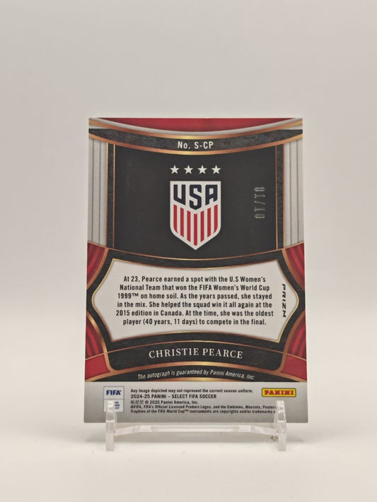 Retro card Christie Pearce Panini Select FIFA numerata 01/10