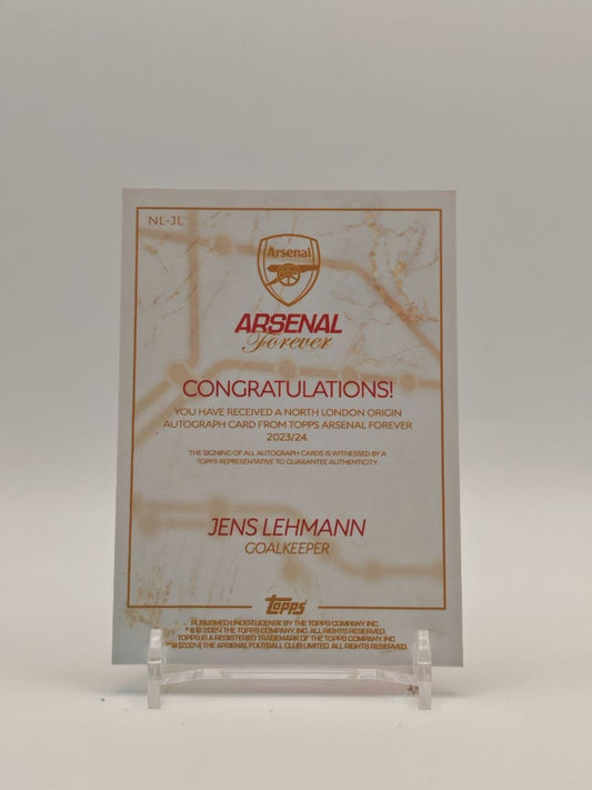 Retro Jens Lehmann Topps Arsenal Forever 2023-24 North London Origin NL-JL