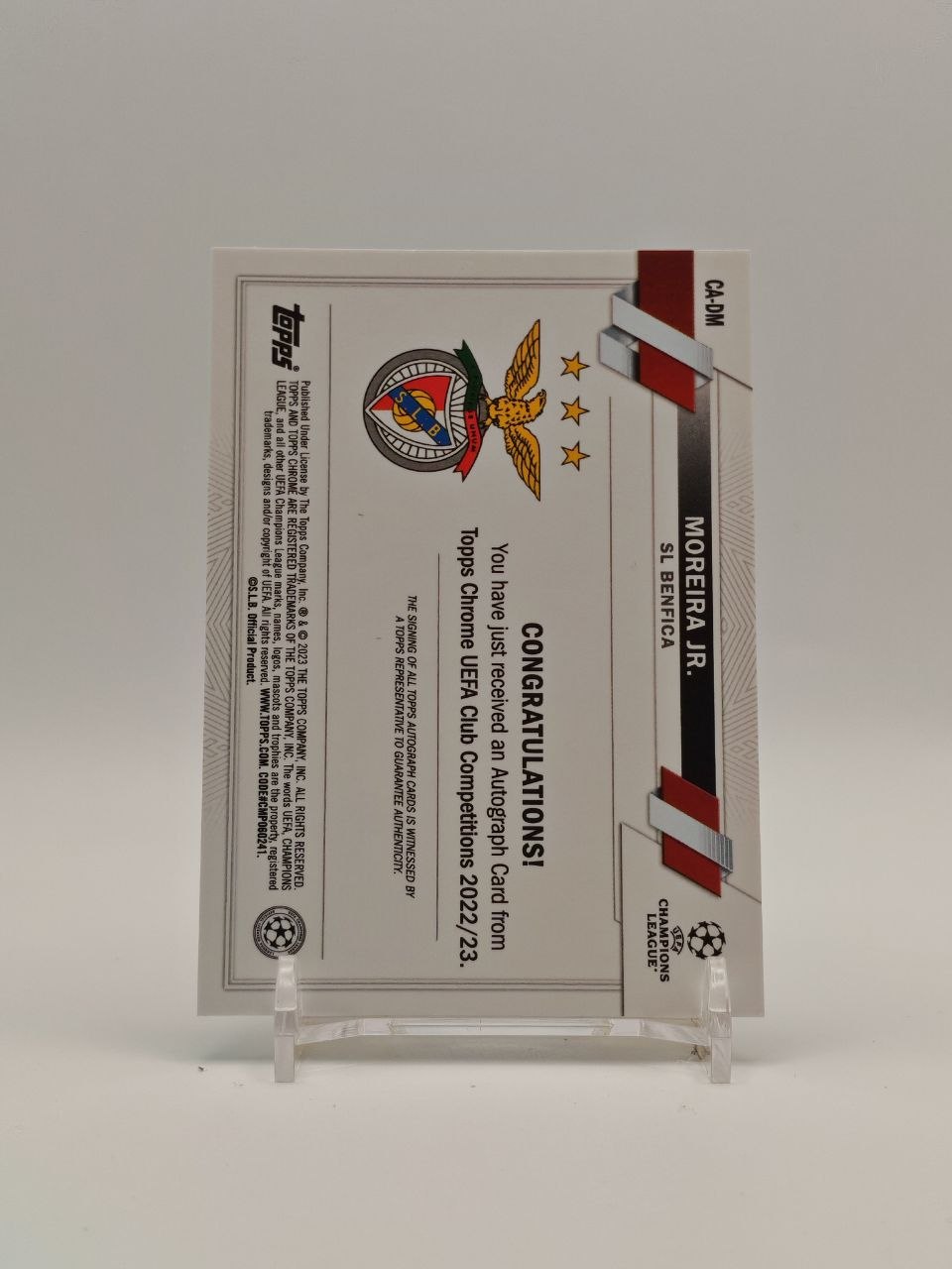 Retro Moreira Jr. Topps Chrome UEFA Club Competitions 2022-23 CA-DM