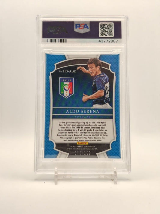 Aldo Serena Panini Select Historic Signatures Auto 073/199 PSA 10 retro
