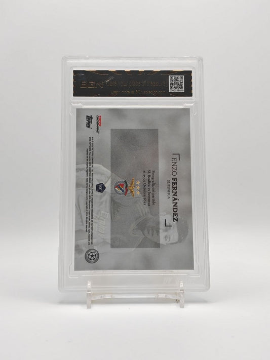 Enzo Fernández Benfica Topps Simplicidad Auto Purple 05/25 RC BEN 9 Auto 10, retro