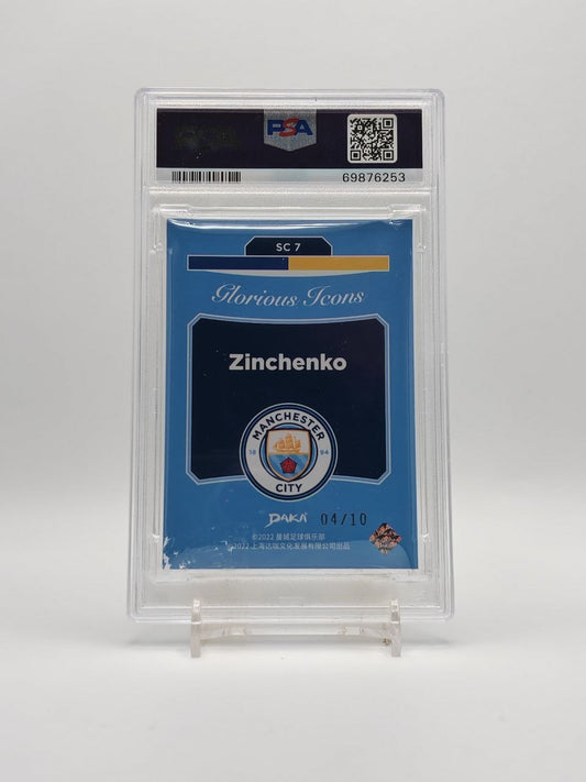 Zinchenko Daka Manchester City Glorious Icons Gold 04/10 PSA 9, retro
