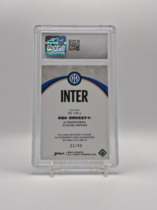 Stefan de Vrij Daka Inter Auto Proof 11/40 CGC 9 retro
