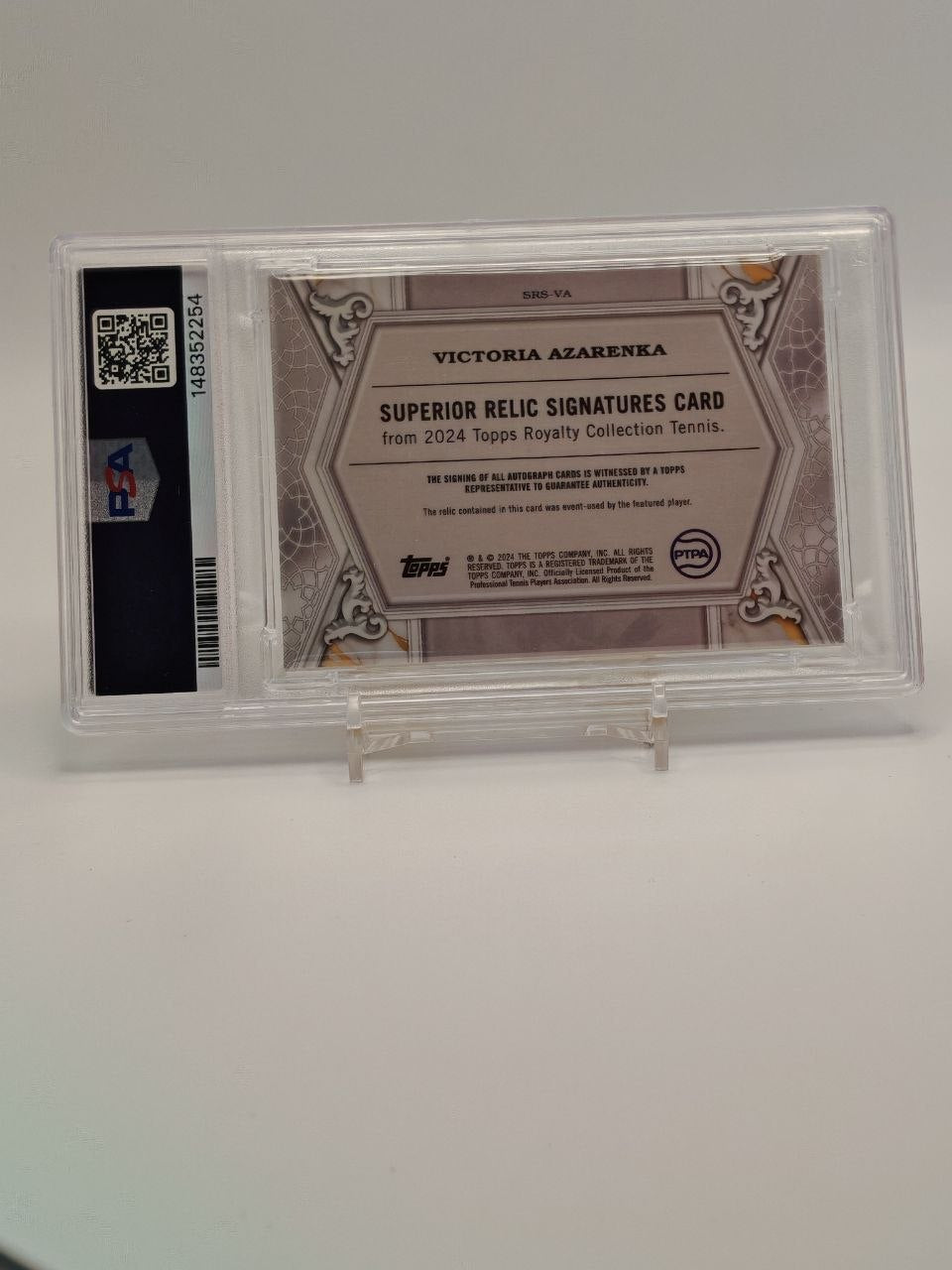 Victoria Azarenka Topps Royalty Auto Relic Gold 01/10 PSA 9 retro