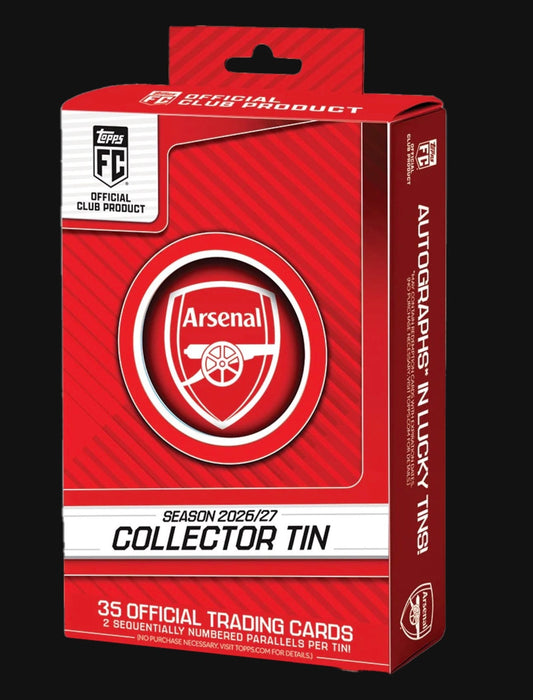 Topps Arsenal Collector Tin Box 2026/27