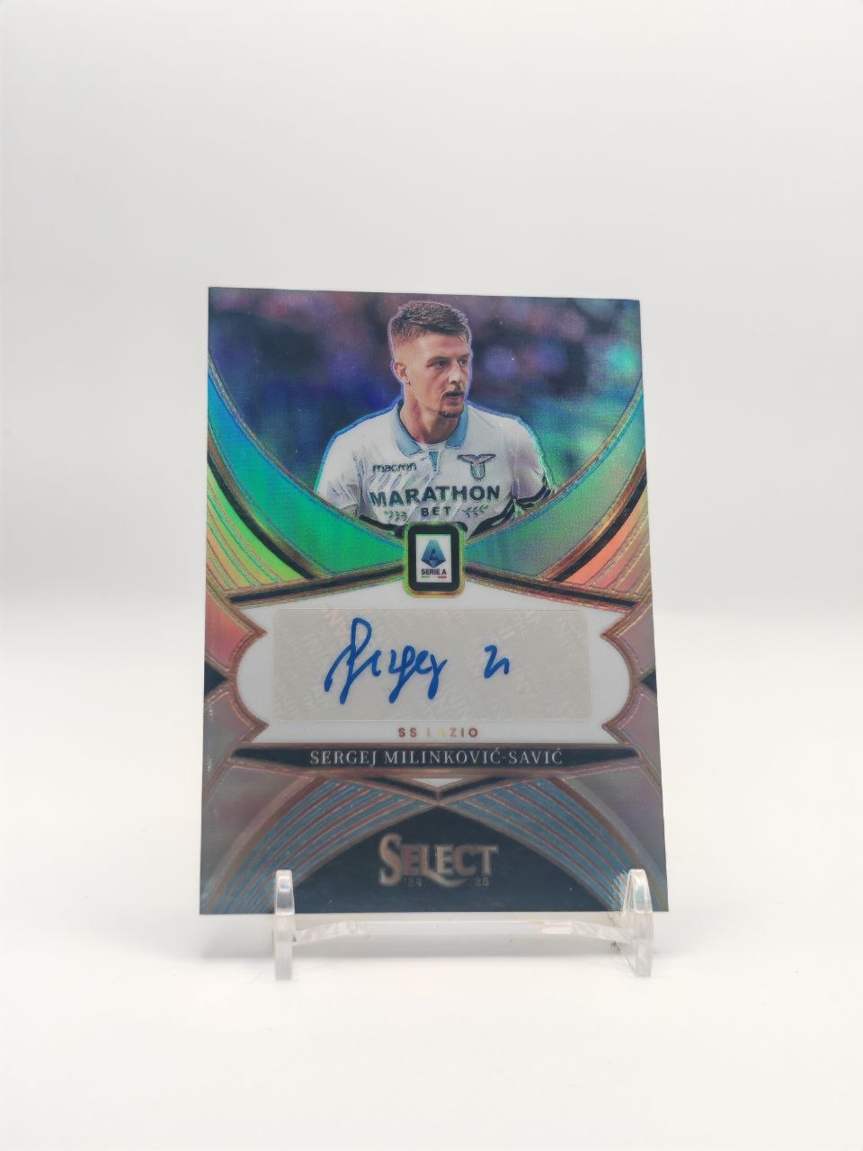 Sergej Milinković-Savić Lazio Panini Select Auto, fronte