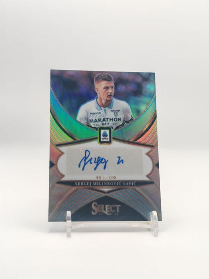 Sergej Milinković-Savić Lazio Panini Select Auto, fronte