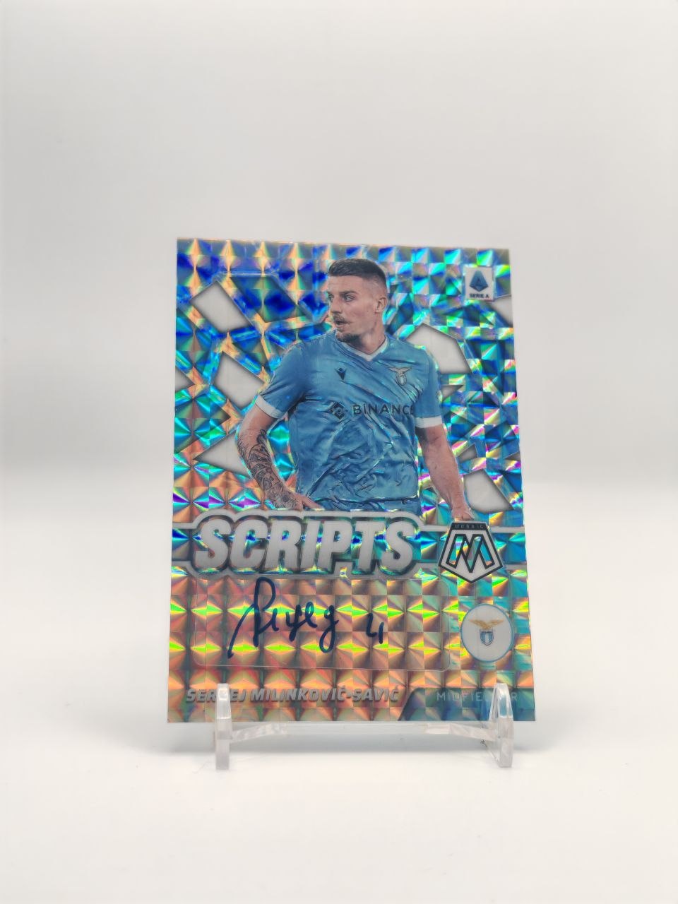 Sergej Milinković-Savić Panini Mosaic Scripts Auto, fronte