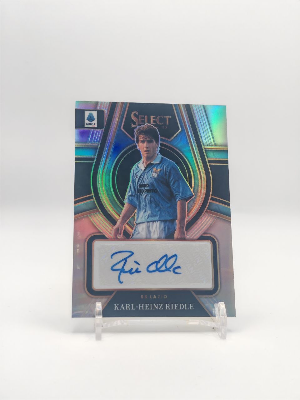 Karl-Heinz Riedle Lazio Panini Select Auto, fronte