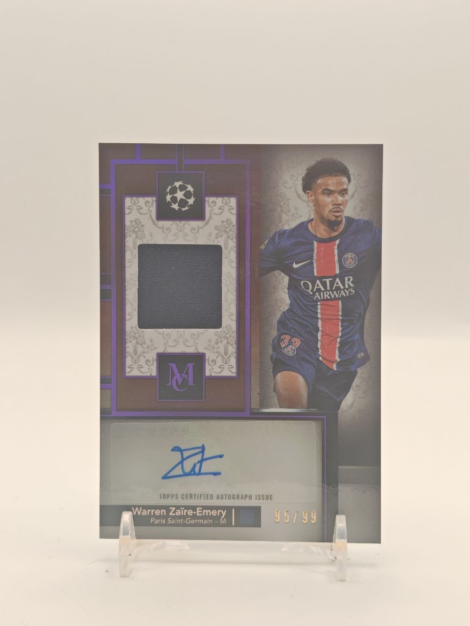 Warren Zaïre-Emery PSG Museum Auto Relic 95/99, fronte