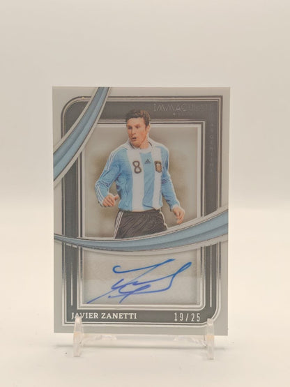Javier Zanetti Argentina Immaculate Auto 19/25, fronte