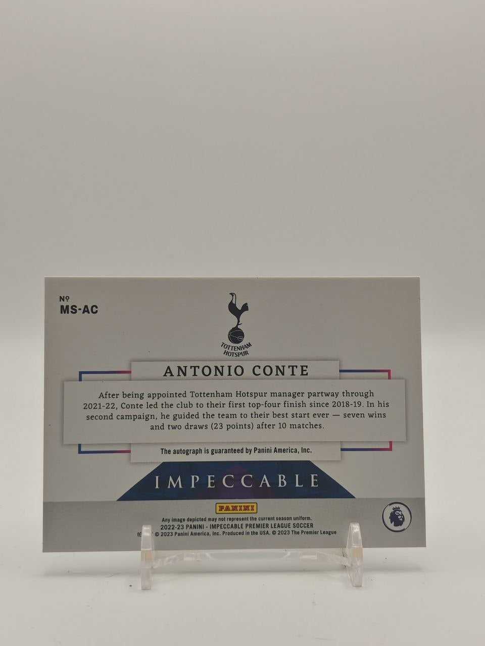 Antonio Conte Tottenham Impeccable Masterstrokes Auto 51/99, retro