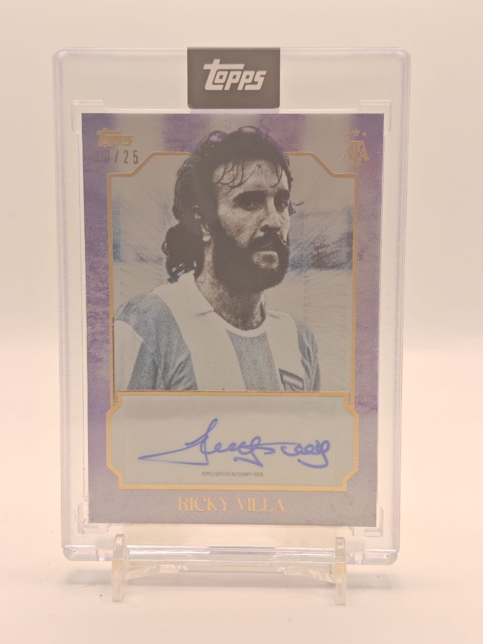 Ricky Villa Topps Leyendas Argentinas Auto 19/25, fronte