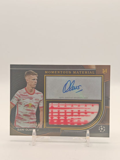 Dani Olmo Museum Momentous Material Jumbo Auto Relic 21/50, fronte