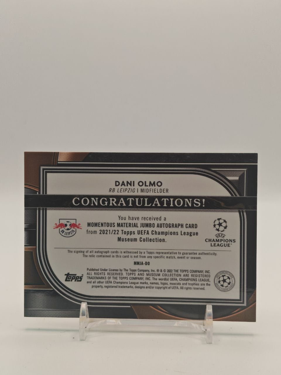 Dani Olmo Museum Momentous Material Jumbo Auto Relic 21/50, retro