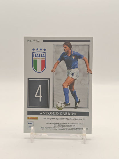 Antonio Cabrini Italia Noir Freeze Frame Signatures Auto 29/49, retro