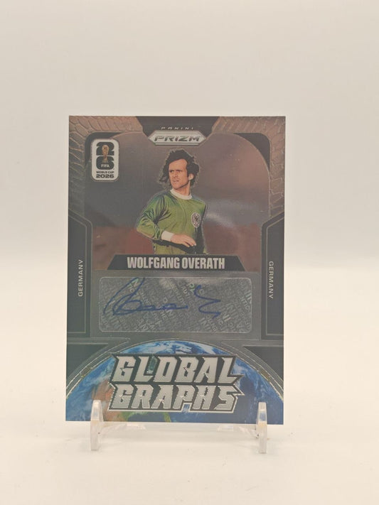 2026 PANINI PRIZM FIFA WORLD CUP WOLFGANG OVERATH GERMANIA GLOBAL GRAPHS AUTO