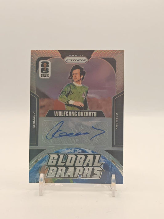 2026 PANINI PRIZM FIFA WORLD CUP WOLFGANG OVERATH GERMANIA GLOBAL GRAPHS AUTO 046/199
